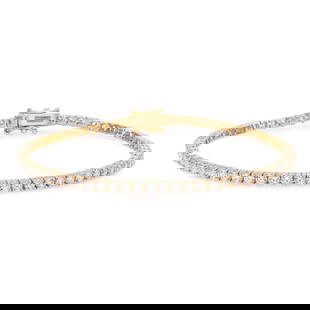 Rachel Koen 14K Yellow Gold Diamond Tennis Bracelet 3.40 ctw Adjustable: Rachel Koen 14K Yellow Gold Diamond Tennis Bracelet 3.40 ctw Adjustable This exquisite Rachel Koen prong set diamond tennis bracelet is crafted in 14K yellow gold, showcasing a stunning total carat we