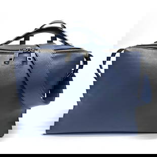 Fendi 7VA400 Navy Leather 2WAY Business Bag 14 x 10.6 x 5.7: Fendi 7VA400 Navy Leather 2WAY Business Bag 14 x 10.6 x 5.7 Elevate your business style with this Fendi 7VA400 2WAY Shoulder Crossbody Bag, expertly designed for the modern man. Crafted from high-qual