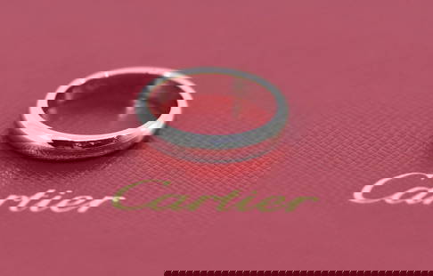 Cartier 1895 Platinum Wedding Band Ring Size 5.5 Authentic with Box and Certificate: Cartier 1895 Platinum Wedding Band Ring Size 5.5 Authentic with Box and Certificate This exquisite Cartier 1895 Platinum Wedding Band is a timeless piece designed for those celebrating love and commit