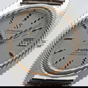 OMEGA Constellation C-Line Chronometer 168.0056 1970s Unisex Watch: OMEGA Constellation C-Line Chronometer 168.0056 1970s Unisex Watch Experience the elegance of the OMEGA Constellation Chronometer 168.0056, a unisex wristwatch from the iconic 1970s. This sophisticate
