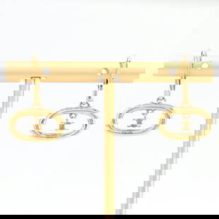 CELINE Triomphe Gold Metal Hoop Earrings for Women: CELINE Triomphe Gold Metal Hoop Earrings for Women Elevate your accessory collection with these stunning CELINE Triomphe Hoop Earrings, expertly crafted from high-quality gold metal. Designed for wome