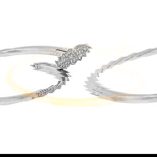 Cartier Juste Un Clou 18K Yellow Gold Diamond Bracelet 2.26 Cts: Cartier Juste Un Clou 18K Yellow Gold Diamond Bracelet 2.26 Cts Introducing the exquisite Cartier 18K Yellow Gold Juste Un Clou Diamond Nail Bracelet, a stunning piece from the renowned Juste Un Clou