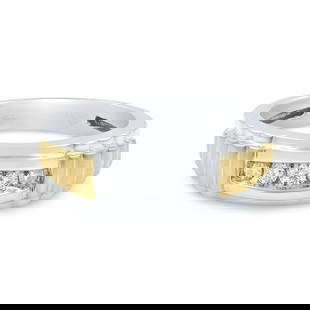 Rachel Koen 10k White Gold Diamond Wedding Band 0.40 Cttw Size 10: Rachel Koen 10k White Gold Diamond Wedding Band 0.40 Cttw Size 10 This stunning men's wedding band by Rachel Koen is crafted from 10k white gold and features a total carat weight of 0.40 cttw. The rin