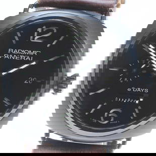 PANERAI Luminor 8 Days PAM00384 Men's Watch Ceramic Titanium 45mm: PANERAI Luminor 8 Days PAM00384 Men's Watch Ceramic Titanium 45mm The PANERAI PAM00384 Luminor 8 Days Date Power Reserve Men's Watch combines sophisticated design with exceptional craftsmanship. This