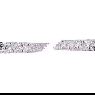 Rachel Koen 18K White Gold Diamond Pave Wedding Band 1.40ct: Rachel Koen 18K White Gold Diamond Pave Wedding Band 1.40ct This exquisite Rachel Koen wedding band is crafted from 18K white gold and features a stunning diamond pave setting. With a total carat weig