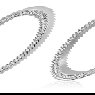 Rachel Koen 18K White Gold Men's Eternity Band Ring with Round Diamonds: Rachel Koen 18K White Gold Men's Eternity Band Ring with Round Diamonds This stunning men's eternity wedding band ring features a round cut diamond design set in luxurious 18K white gold. Crafted by R