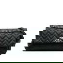 Chanel Black Quilted Iridescent Caviar Lady Pearly Flap Bag