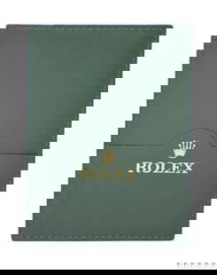Authentic Rolex Green Wallet Card Holder Ref 30.01.05: Authentic Rolex Green Wallet Card Holder Ref 30.01.05 This authentic Rolex Green Wallet Card Holder is a stylish accessory for securing your cards. Designed with a refined aesthetic, it features the i