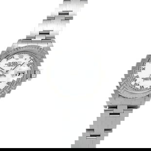 ROLEX Datejust 79174 Ladies Watch Automatic Cal.2235 White Gold Bezel 1999: ROLEX Datejust 79174 Ladies Watch Automatic Cal.2235 White Gold Bezel 1999 This exquisite ROLEX Datejust model 79174, manufactured around 1999, is a stunning ladies' wristwatch that combines elegance
