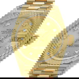 ROLEX Datejust 69178G Ladies Watch Yellow Gold Champagne Diamond Dial: ROLEX Datejust 69178G Ladies Watch Yellow Gold Champagne Diamond Dial This exquisite ROLEX Datejust 69178G is a stunning ladies' wristwatch that showcases timeless elegance and top-tier craftsmanship.