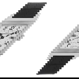 Jaeger-LeCoultre Reverso Squadra Hometime Stainless Steel Luxury Watch: Jaeger-LeCoultre Reverso Squadra Hometime Stainless Steel Luxury Watch Discover the elegance of the Jaeger-LeCoultre Reverso Squadra Hometime wristwatch, a luxury timepiece that combines style and fun