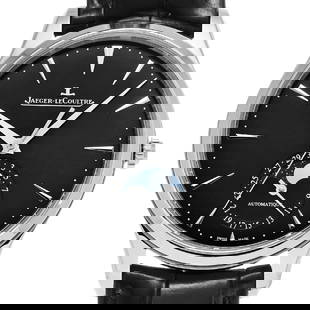 JAEGER-LECOULTRE Master Ultra Slim Moon Q1368471 Men's Watch with Moon Phase: JAEGER-LECOULTRE Master Ultra Slim Moon Q1368471 Men's Watch with Moon Phase Discover the elegance of the JAEGER-LECOULTRE Master Ultra Slim Moon Q1368471 Men's Watch. This sophisticated wristwatch fe