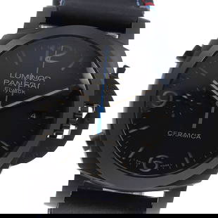 PANERAI Luminor 1950 Chrono Flyback Ceramica PAM00580 Men's Watch 44mm: PANERAI Luminor 1950 Chrono Flyback Ceramica PAM00580 Men's Watch 44mm The PANERAI PAM00580 Luminor 1950 Chrono Flyback Ceramica is a sophisticated men's wristwatch that perfectly blends functionality