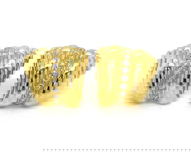 Kieselstein Cord 18k Yellow Gold Diamond Shell Design Clip Earrings: Kieselstein Cord 18k Yellow Gold Diamond Shell Design Clip Earrings Elevate your jewelry collection with these exquisite Kieselstein Cord Diamond 18k Yellow Gold Shell Design Post Clip Earrings. Craft
