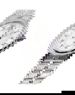 Breguet Marine 18K White Gold Automatic Watch Ref 5800BB: Breguet Marine 18K White Gold Automatic Watch Ref 5800BB This exquisite Breguet Marine wristwatch showcases a stunning 18K white gold construction, blending luxury with precision. The mechanical autom