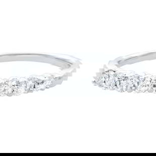 Rachel Koen 14K White Gold 0.42ct Diamond Wedding Band Ring Size 7.5: Rachel Koen 14K White Gold 0.42ct Diamond Wedding Band Ring Size 7.5 This elegant Rachel Koen wedding band ring is crafted from 14K white gold, showcasing a total carat weight of 0.42 ct. The ring fea