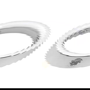 Rachel Koen 14K White Gold Diamond Wedding Band 0.06ct Size 7: Rachel Koen 14K White Gold Diamond Wedding Band 0.06ct Size 7 This exquisite ladies wedding band by Rachel Koen features a stunning bezel set diamond crafted from 14K white gold. Designed for elegance