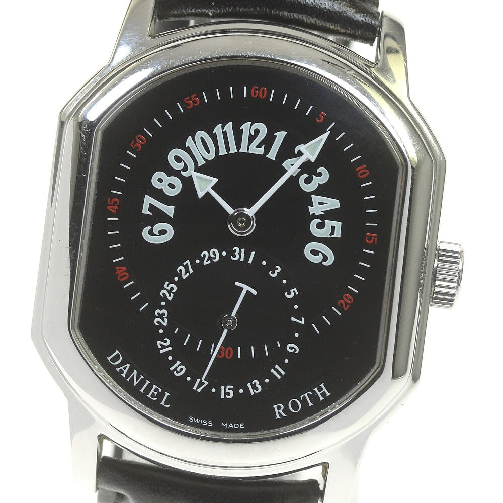 DANIEL ROTH 807.L.10 Premire Retrograde Automatic Men's Watch 35mm Black Dial: DANIEL ROTH 807.L.10 Premire Retrograde Automatic Men's Watch 35mm Black Dial Explore the sophistication of the DANIEL ROTH 807.L.10 Premire Retrograde Men's Watch, a remarkable timepiece that combine