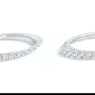 Rachel Koen 18K White Gold Pave Diamond Wedding Band 0.28ct: Rachel Koen 18K White Gold Pave Diamond Wedding Band 0.28ct This elegant wedding band by Rachel Koen is crafted from luxurious 18K white gold and features a stunning pave setting adorned with sparklin