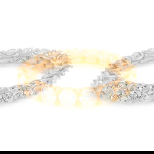 Rachel Koen U-Shape Diamond Eternity Band 18K Rose Gold 2.85ct Wedding Ring: Rachel Koen U-Shape Diamond Eternity Band 18K Rose Gold 2.85ct Wedding Ring This stunning U-shape Diamond Eternity Band showcases a total carat weight of 2.85 carats, crafted in luxurious 18K rose gol