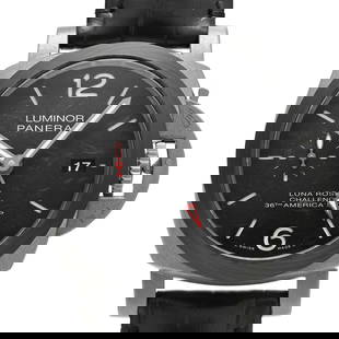 PANERAI Luminor Luna Rossa GMT PAM01096 Limited Edition 250 Pieces 2020: PANERAI Luminor Luna Rossa GMT PAM01096 Limited Edition 250 Pieces 2020 This exquisite PANERAI Luminor Luna Rossa GMT PAM01096 wristwatch is a remarkable blend of style and functionality. Manufactured