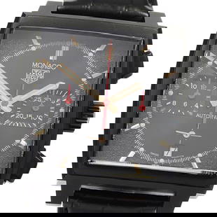 TAG HEUER Monaco Special Edition CBL2180 Men's Chronograph Watch 39mm: TAG HEUER Monaco Special Edition CBL2180 Men's Chronograph Watch 39mm This TAG HEUER Monaco Special Edition Chronograph Men's Watch combines precision with style. Crafted with a stainless steel case a