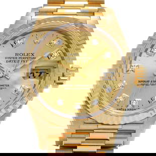ROLEX Datejust 69178G Ladies Watch Gold Champagne Dial Diamond: ROLEX Datejust 69178G Ladies Watch Gold Champagne Dial Diamond This stunning ROLEX Datejust 69178G, manufactured around 1997, is a beautiful ladies' wristwatch that embodies elegance and precision. Th