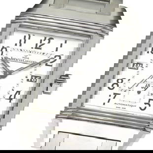 JAEGER-LECOULTRE Reverso Squadra Home Time Q7008120 Men's Watch 35mm Stainless Steel Silver Dial: JAEGER-LECOULTRE Reverso Squadra Home Time Q7008120 Men's Watch 35mm Stainless Steel Silver Dial Discover the exquisite JAEGER-LECOULTRE Reverso Squadra Home Time Men's Watch, a perfect blend of elega