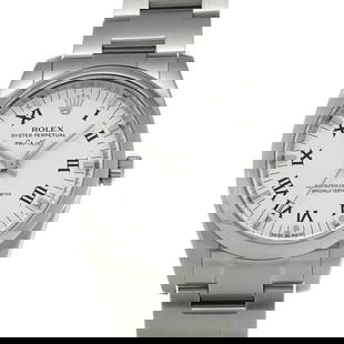 ROLEX Oyster Perpetual Air King 114200 Automatic Men's Watch 2007: ROLEX Oyster Perpetual Air King 114200 Automatic Men's Watch 2007 Introducing the ROLEX Oyster Perpetual Air King 114200, a prestigious men's wristwatch crafted for durability and elegance. This model