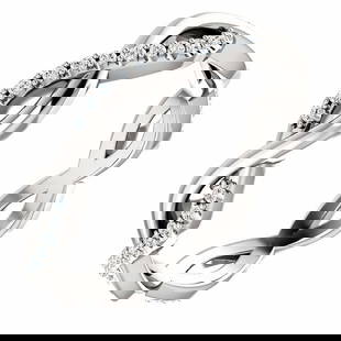 Rachel Koen 14K White Gold 1/5 CTW Diamond Eternity Ring Size 7 IGI Certified: Rachel Koen 14K White Gold 1/5 CTW Diamond Eternity Ring Size 7 IGI Certified This exquisite 14K White Gold Diamond Eternity Band features a stunning circle design, symbolizing eternal love. Crafted b