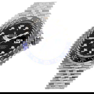 Rolex GMT-Master II 126710BLNR Batgirl Luxury Watch with Box and Papers: Rolex GMT-Master II 126710BLNR Batgirl Luxury Watch with Box and Papers Introducing the Rolex GMT-Master II Batgirl, a luxurious wristwatch designed for the discerning collector. This model, reference