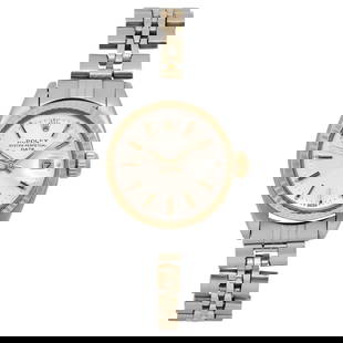 Rolex Date 14K Yellow Gold Steel Ladies Watch Automatic Vintage 6917: Rolex Date 14K Yellow Gold Steel Ladies Watch Automatic Vintage 6917 Discover the elegance of this vintage Rolex Date wristwatch, featuring a classic design crafted from 14K yellow gold and stainless