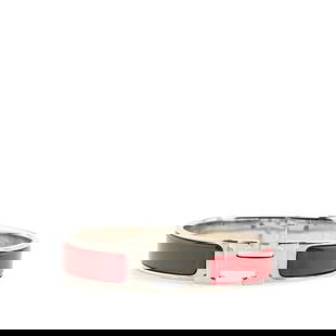 Hermes Click H PM Bangle Silver Bordeaux Metal Women's Jewelry: Hermes Click H PM Bangle Silver Bordeaux Metal Women's Jewelry This exquisite Hermes Click H PM Bangle is designed for women, featuring a sophisticated bordeaux and silver color combination. Crafted f