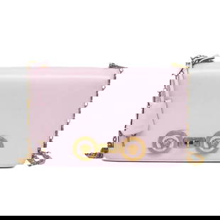 Versace Medusa Chain Shoulder Bag DBFG303 Pink Leather Women's Bag: Versace Medusa Chain Shoulder Bag DBFG303 Pink Leather Women's Bag Introducing the Versace Medusa Chain Shoulder Bag DBFG303, a stylish accessory perfect for any occasion. This women's shoulder bag is