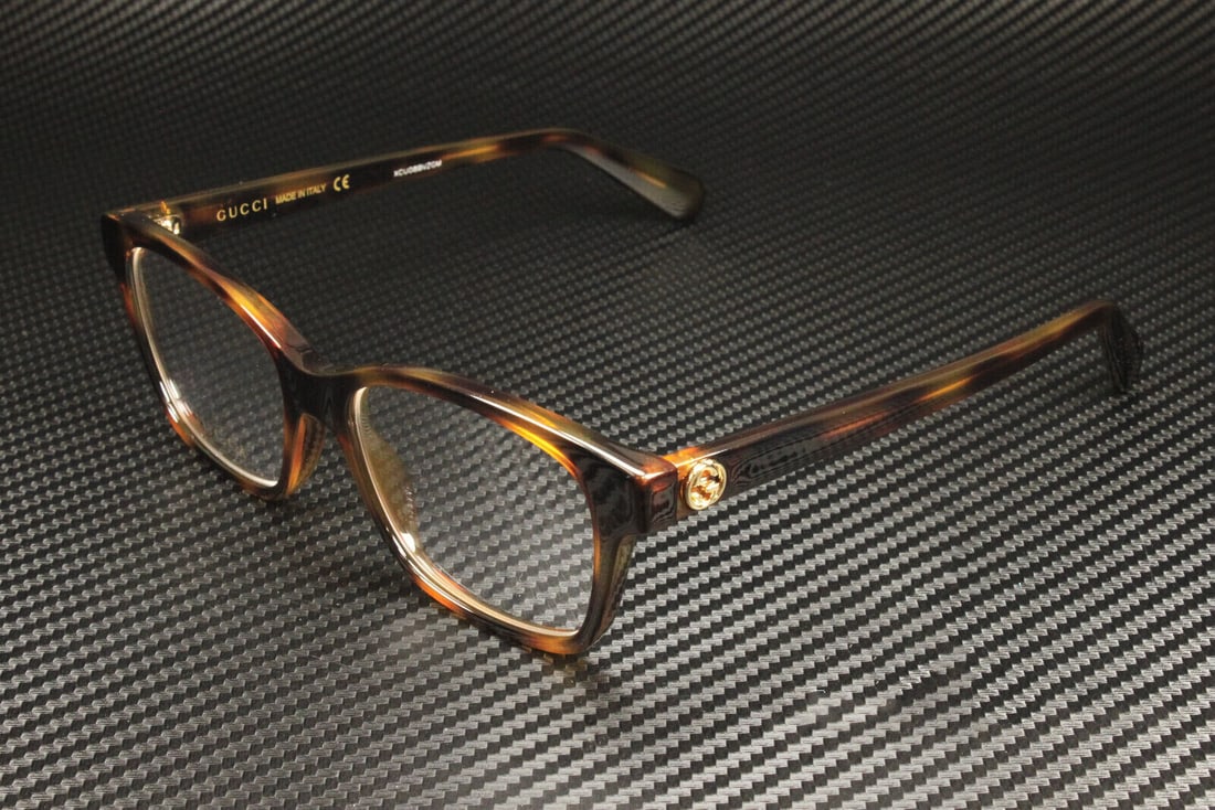 Gucci GG0922O 006 Havana Rectangle Eyeglasses Women's Beige 52mm: Gucci GG0922O 006 Havana Rectangle Eyeglasses Women's Beige 52mm Introducing the GUCCI GG0922O 006 Havana Rectangle Eyeglasses, designed for women seeking a stylish and modern accessory. These eyeglas