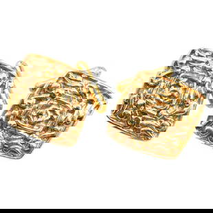 Chanel Coco Mark Gold Plated Diamond Cufflinks 28.50mm x 31.70mm: Chanel Coco Mark Gold Plated Diamond Cufflinks 28.50mm x 31.70mm Elevate your accessory collection with these exquisite Chanel Coco Mark Diamond Cufflinks, designed for women. Crafted with gold platin