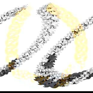 Harbor Diamonds 18K Gold Graduated Diamond Cuban Link Bracelet 1.65 Carats 7.88 in: Harbor Diamonds 18K Gold Graduated Diamond Cuban Link Bracelet 1.65 Carats 7.88 in This exquisite bracelet features a stunning design crafted from 18k yellow gold with contemporary appeal. The piece s