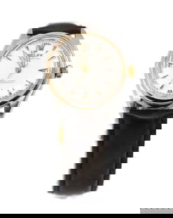 Rolex Oyster Perpetual Two Tone Stainless Steel Watch Ref 6084 Authentic: Rolex Oyster Perpetual Two Tone Stainless Steel Watch Ref 6084 Authentic This exquisite Rolex Oyster Perpetual Two Tone Stainless Steel Watch features a striking silver dial and a classic analog displ