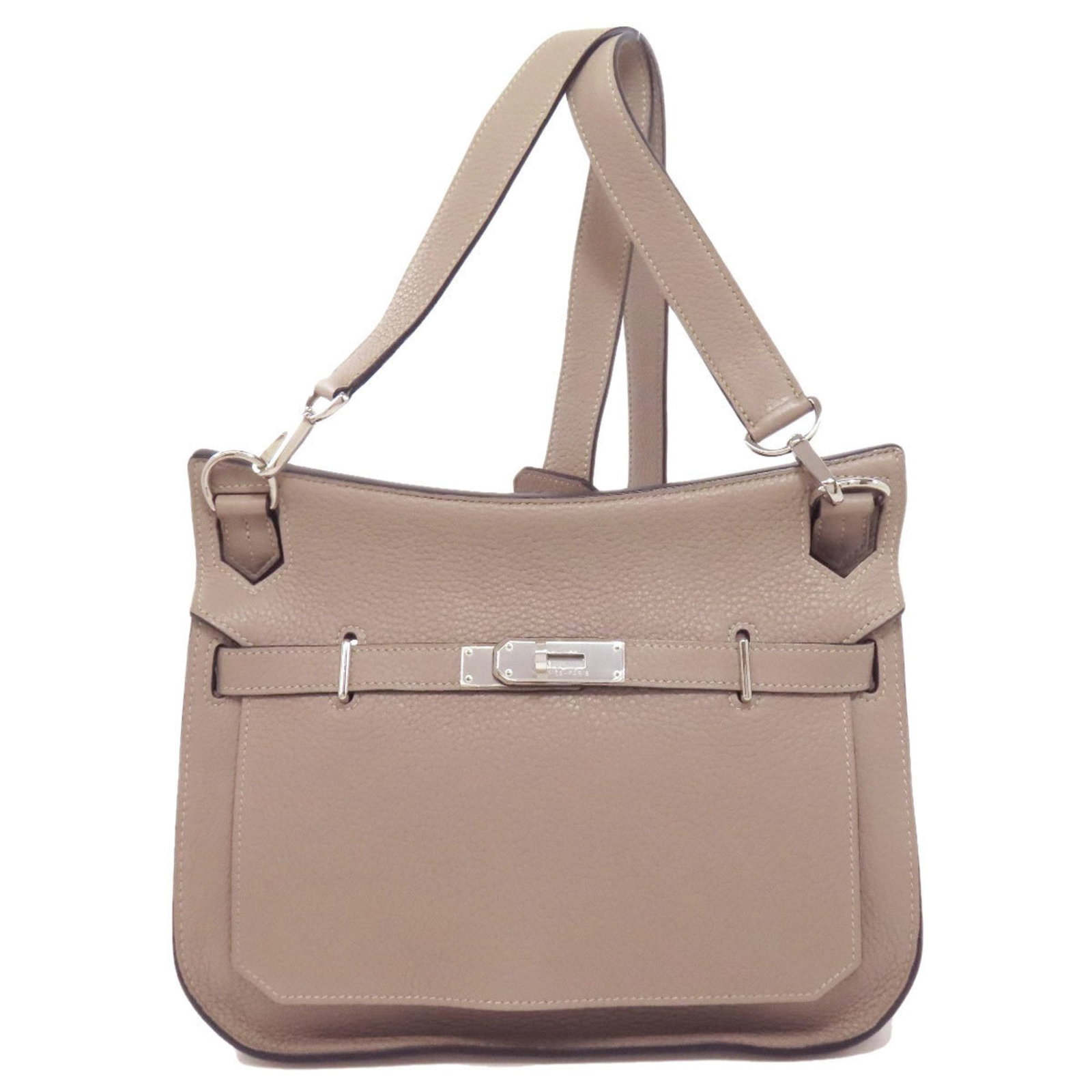 Hermes Gypsiere 28 Gray Shoulder Bag Taurillon Clemence Leather 23cm x 27cm x 12cm: Hermes Gypsiere 28 Gray Shoulder Bag Taurillon Clemence Leather 23cm x 27cm x 12cm The Hermes Gypsiere 28 Shoulder Bag is a stylish and practical accessory, crafted from high-quality Taurillon clemenc
