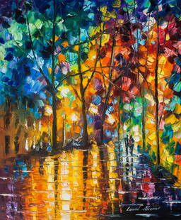 Reflections Of The Spirit Limited Edition 1/25 by Leonid Afremov Canvas 91x100cm: Reflections Of The Spirit Limited Edition 1/25 by Leonid Afremov Canvas 91x100cm Experience the captivating beauty of "Reflections Of The Spirit," a limited edition giclee hand-painted by renowned art