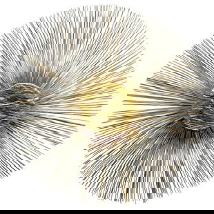 Bruce and William Friedle 36 Inch Bronze Sunburst Sculpture 1960s: Bruce and William Friedle 36 Inch Bronze Sunburst Sculpture 1960s This impressive 36-inch bronze sunburst wall sculpture, attributed to the renowned New York City workshop of Bruce and William Friedle