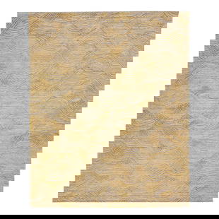 Thom Filicia Handmade Gold Texture Wool Viscose Rug 8' x 10': Thom Filicia Handmade Gold Texture Wool Viscose Rug 8' x 10' Transform your living space with this stunning Contemporary Gold Texture Handmade Wool & Viscose Rug from the Thom Filicia Home Collection.