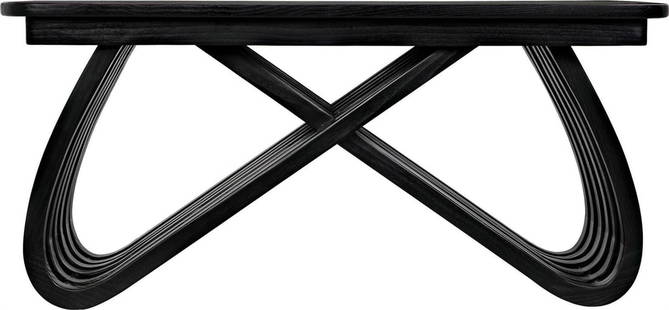 Noir Infinity Collection Charcoal Black Coffee Table 39 x 23 Square: Noir Infinity Collection Charcoal Black Coffee Table 39 x 23 Square Introducing the Infinity Collection Black Coffee Table, a stunning addition to any living space. This square coffee table features a