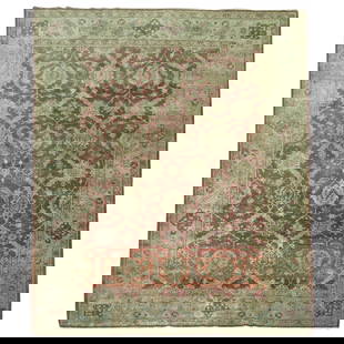 Zabihi Collection Antique Persian Tabriz Room Size Rug 9'8 x 12'10 Wool Hand-Woven Iran 1920: Zabihi Collection Antique Persian Tabriz Room Size Rug 9'8 x 12'10 Wool Hand-Woven Iran 1920 Explore the elegance of this authentic room size Persian Tabriz rug from the Zabihi Collection. Measuring 9