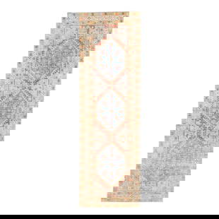Antique Persian Heriz Wool Runner 3'3 x 10'8 Geometric Pattern: Antique Persian Heriz Wool Runner 3'3 x 10'8 Geometric Pattern This stunning antique Persian Heriz runner showcases intricate hand-knotting in vibrant red and blue hues, featuring a captivating geomet