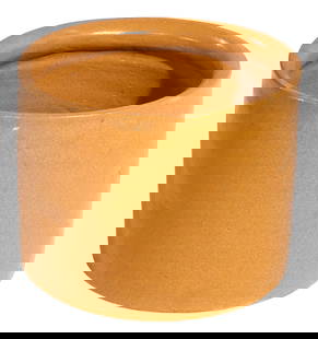 Mid Century Burnt Orange Planter Early Architectural Pottery 14.5x14.5x11.75: Mid Century Burnt Orange Planter Early Architectural Pottery 14.5x14.5x11.75 This striking Mid Century planter showcases a unique burnt orange glaze, reminiscent of early Architectural pottery styles,