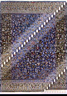 Elegant 10 x 13.4 Blue Persian Rug Premium Quality: Elegant 10 x 13.4 Blue Persian Rug Premium Quality This exquisite 10 x 13.4 Persian rug features a captivating blue color, adding elegance to any room. Crafted with premium materials, it is in new con