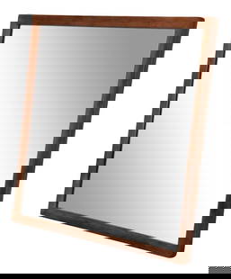 Edward Wormley Dunbar Mahogany Framed Mirror 39 x 38.75 Brown: Edward Wormley Dunbar Mahogany Framed Mirror 39 x 38.75 Brown This exquisite mid-century modern mirror showcases a beautifully crafted mahogany frame, designed by the renowned Edward Wormley for Dunba