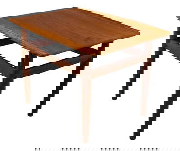 Grete Jalk Danish Modern Teak End Table 1960s Mid Century: Grete Jalk Danish Modern Teak End Table 1960s Mid Century This exquisite mid-century modern end table, designed by Grete Jalk, showcases a classic Danish aesthetic. Crafted from high-quality teak, thi