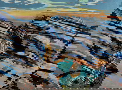 Prouts Neck Sunset Oil Painting by James Mattinson 18x24 Signed 2025: Prouts Neck Sunset Oil Painting by James Mattinson 18x24 Signed 2025 Experience the captivating beauty of "Prouts Neck Sunset" by James Mattinson, an enchanting oil painting on wood canvas measuring 1